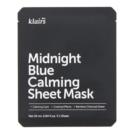 Dear, Klairs Midnight Blue Calming Sheet Mask 25ml Dear Klairs