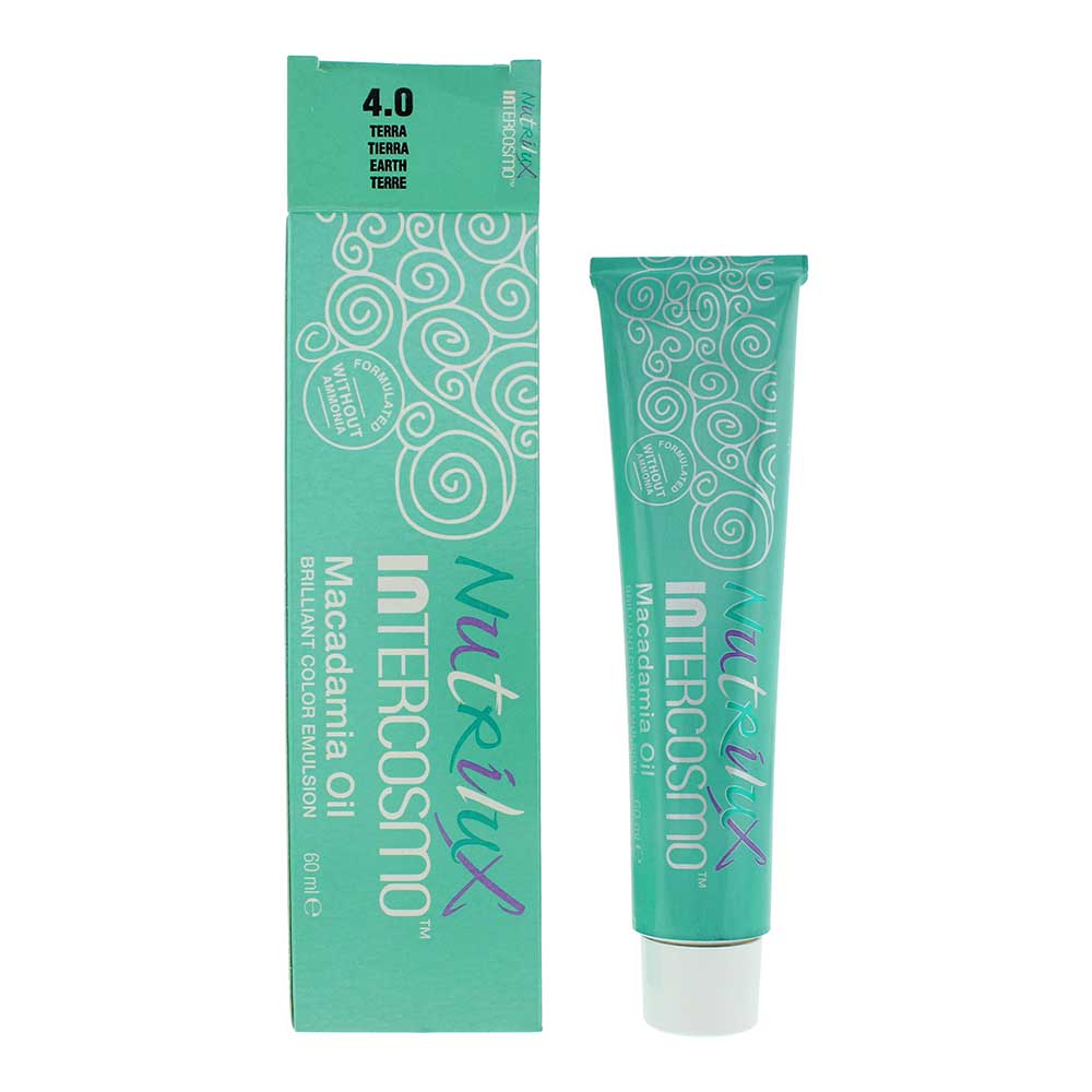 Intercosmo Nutrilux Macadamia Oil 4.0 EARTH Hair Colour 60ml Nutrilux