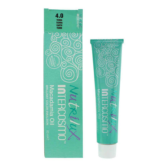 Intercosmo Nutrilux Macadamia Oil 4.0 EARTH Hair Colour 60ml Nutrilux