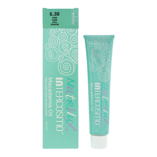 Intercosmo Nutrilux Macademia Oil 6.30 SPELT Hair Colour 60ml Nutrilux