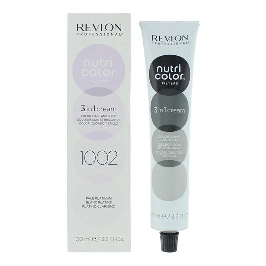 Revlon Nutri Color Filters 3 In 1 Cream 1002 Pale Platinum Hair Colour 100ml Revlon