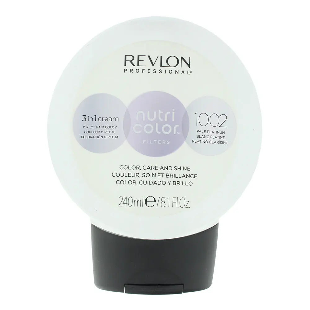 Revlon Nutri Color Filters 1002 Pale Platinum 3 In 1 Hair Cream 240ml Revlon