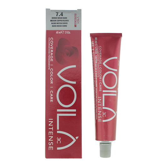 Intercosmo Voilà 3C Intense 7.4 Medium Copper Blonde Hair Colour 60ml Intense