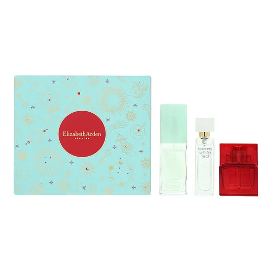 Elizabeth Arden Mini 3 Piece Gift Set: Red Door Eau de Toilette 10ml - White Tea Eau de Toilette 10ml - Green Tea Scented Mist 15ml Elizabeth Arden