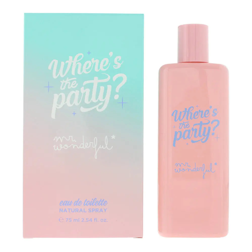 Mr Wonderful Where's The Party? Eau de Toilette 75ml Mr Wonderful