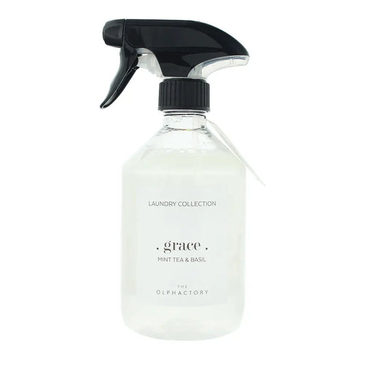 The Olphactory Grace Mint Tea  Basil Laundry Spray 500ml The Olphactory