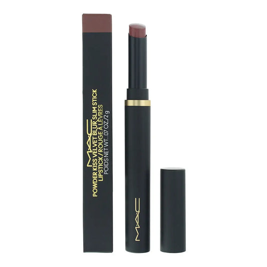 MAC Powder Kiss Velvet Blur Slim Stick 892 Over The Taupe Lipstick 2g Powder