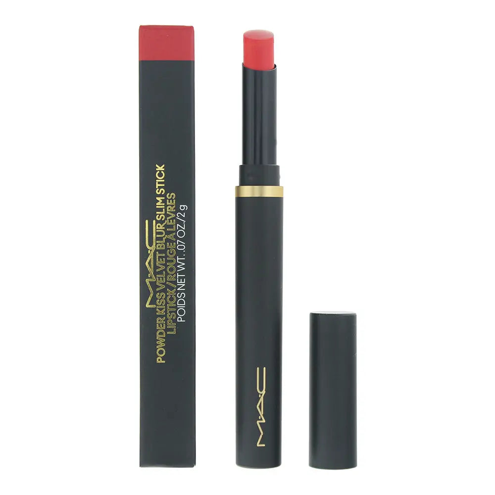 MAC Powder Kiss Velvet Blur Slim Stick 875 Devoted To Danger Lipstick 2g Powder