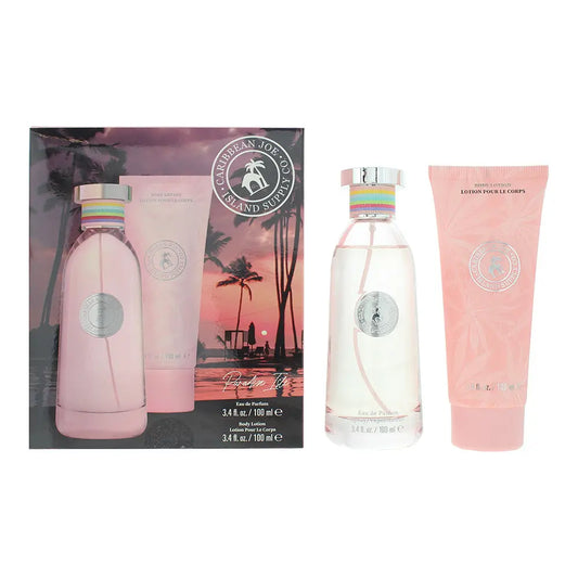 Caribbean Joe Island Supply Paradise Isle Photobox 2 Piece Gift Set: EDP 100ml - BL 100ml Island