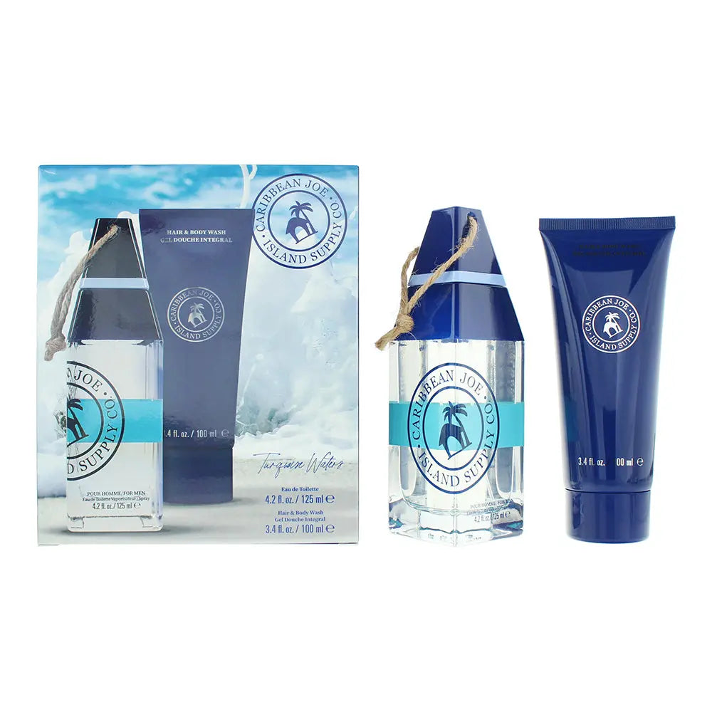 Caribbean Joe Island Supply Turquoise Waters Photobox 2 Piece Gift Set: EDT 125ml - HBW 100ml Island