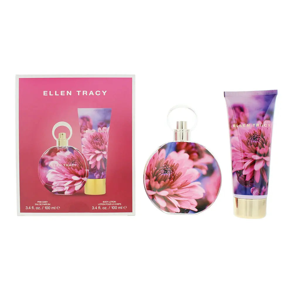 Ellen Tracy Dream Florals Pink Daisy Photobox 2 Piece Gift Set: EDP 100ml - BL 100ml Dream