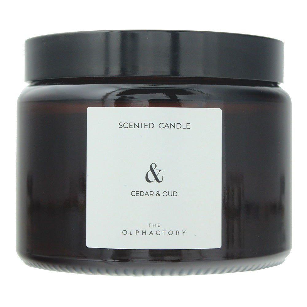 The Olphactory Cedar  Oud Scented Candle 360g Cedar Oud
