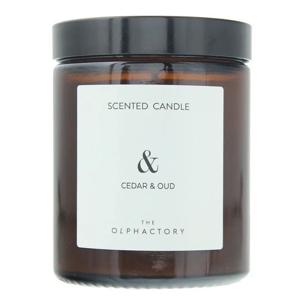 The Olphactory Cedar  Oud Scented Candle 135g The Olphactory