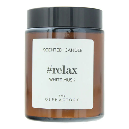 The Olphactory Relax White Musk Scented Candle 135g The Olphactory