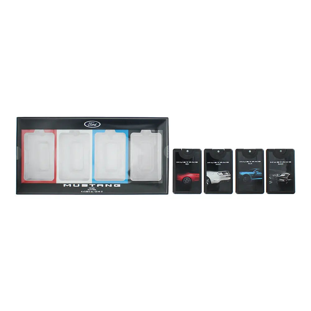 Mustang Pocketspray Coffret 4 Piece Gift Set: EDT 4 x 20ml Mustang