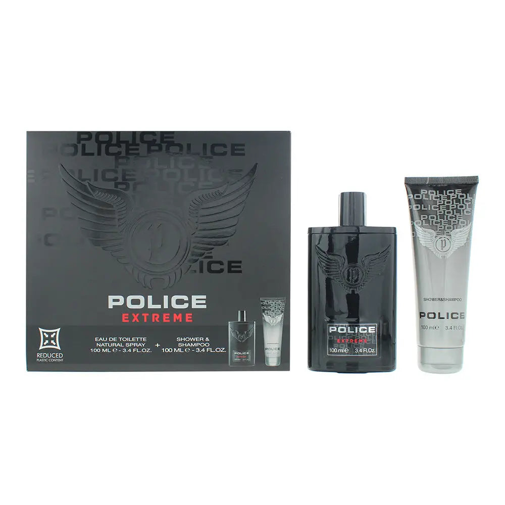 Police Extreme 2 Piece Gift Set: Eau De Toilette 100ml + Shower  Shampoo 100ml Extreme