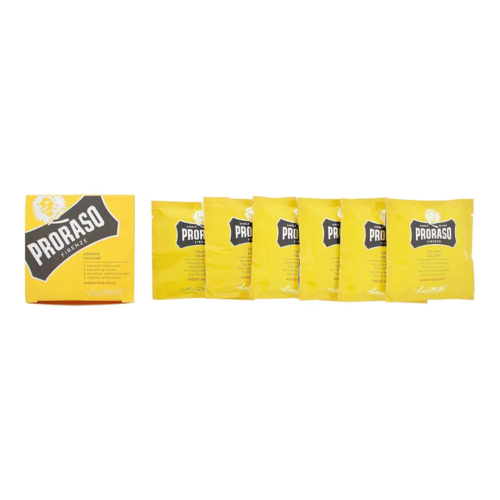 Proraso Wood And Spice Refreshing Tissues 6pcs Proraso