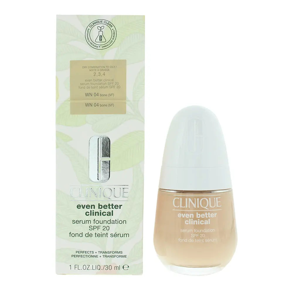 Clinique Even Better Spf 20 WN04 Bone Serum Foundation 30ml Even Better
