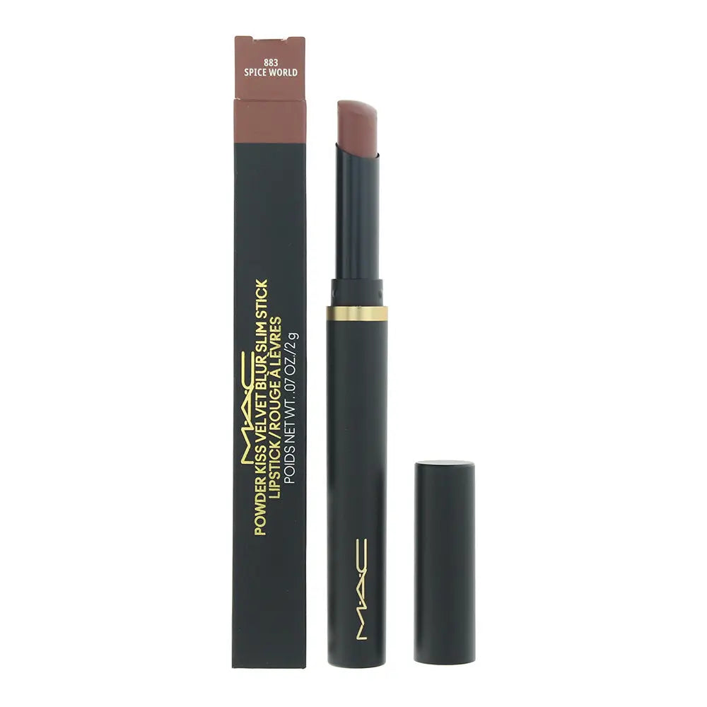 MAC Powder Kiss Velvet Blur Slim Spice World Lipstick 2g MAC Cosmetics