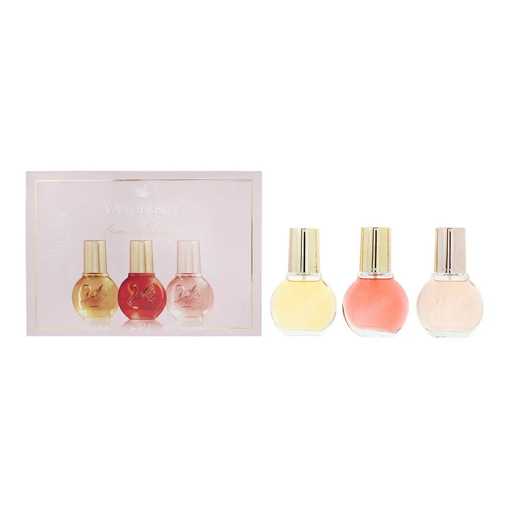 Gloria Vanderbilt 3 Piece Gift Set: Eau de Toilette 30ml - In Red Eau de Toilette 30ml - Miss Venderbilt Eau de Toilette 30ml Gloria Vanderbilt