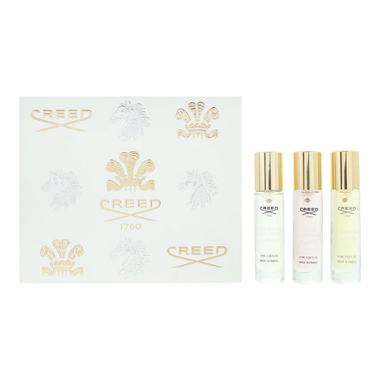 Creed  Piece Gift Set: Aventus For Her Eau de Parfum 10ml -Carmina Eau de Parfum 10ml - Wind Flowers Eau de Parfum 10ml Creed