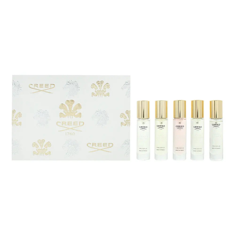 Creed 5 Piece Gift Set: Eau De Parfum 10ml - Aventus Eau de Parfum 10ml - Love In White Eau de Parfum 10ml - W Eau de Parfum 10ml - Eau de Parfum 10ml Creed