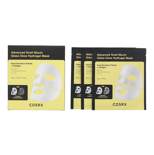 Cosrx Advanced Snail Mucin Glass Glow Hydrogel Face Mask 34g Cosrx