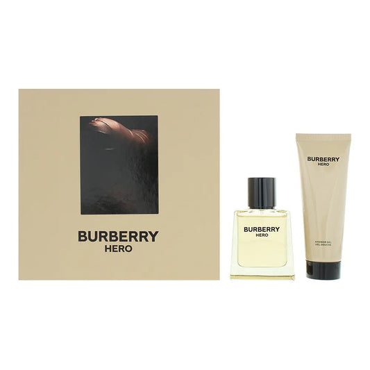 Burberry Hero For Men 2 Piece Gift Set: Eau de Toilette 50ml - Shower Gel 75ml Hero