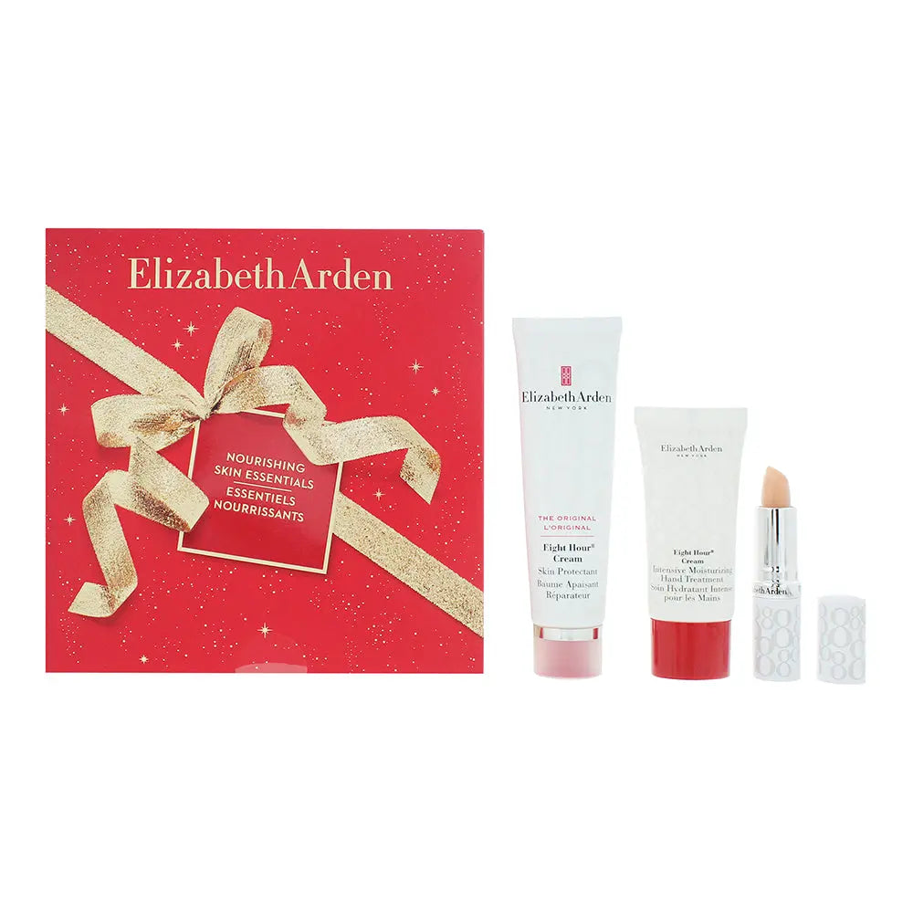 Elizabeth Arden Eight Hour 3 Piece Gift Set: Face Cream 50ml - Hand Cream 30ml - Lip Balm 3.5g Elizabeth Arden