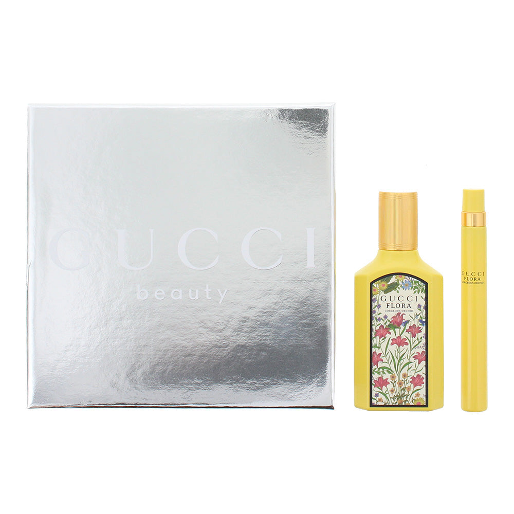 Gucci Flora Gorgeous Orchid 2 Piece Gift Set: Eau de Parfum 50ml - Eau de Parfum Flora