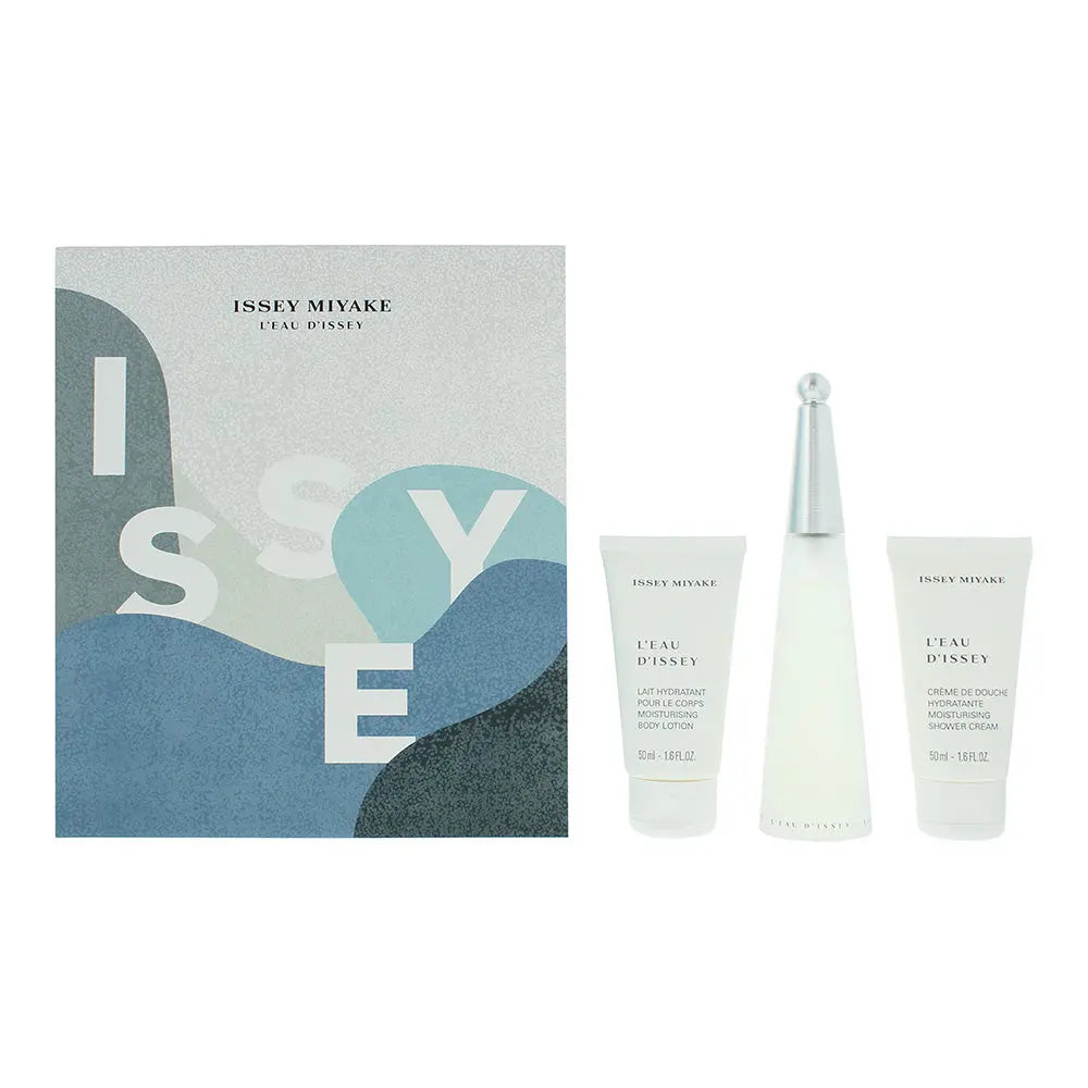 Issey Miyake L'eau D'issey 3 Piece Gift Set: Eau de Toilette 50ml - Body Lotion Issey Miyake