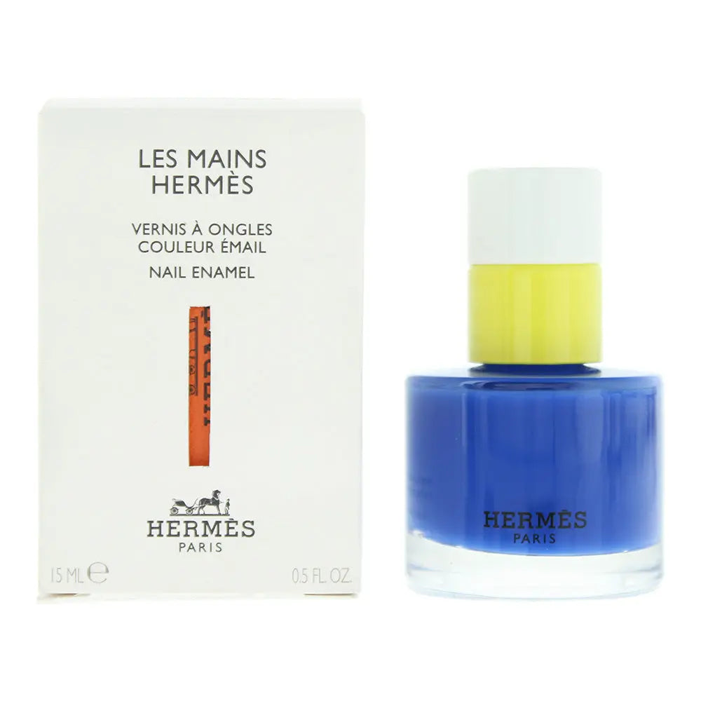 Hermès Paris Nail Enamel 62 Bleu Electrique Nail Polish 15ml Paris