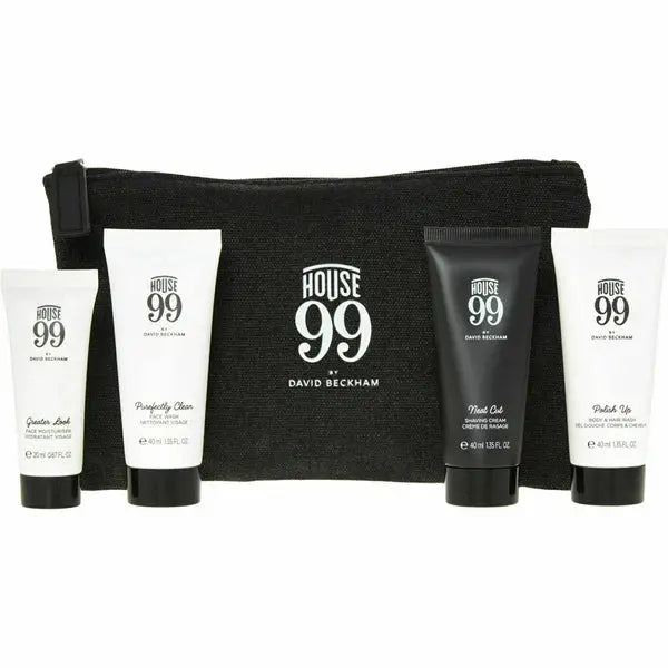 House 99 By David Beckham Travel Set B/Wash 40ml + F/Wash 40ml + S/Cream 40ml + F/Moisturiser 20ml David Beckham