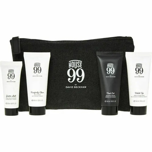 House 99 By David Beckham Travel Set B/Wash 40ml + F/Wash 40ml + S/Cream 40ml + F/Moisturiser 20ml David Beckham
