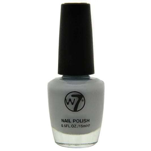 W7 Cosmetics Grey Nail Polish 15ml - Powder Grey W7 Cosmetics