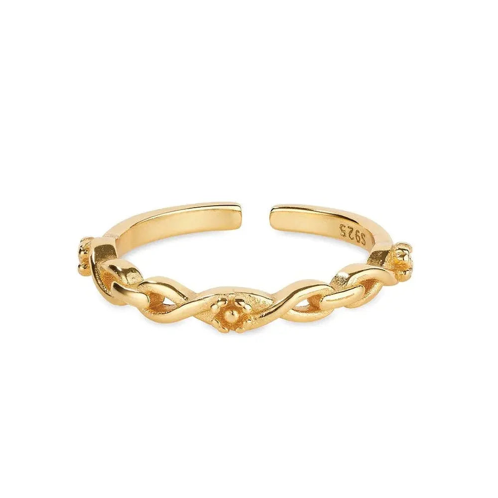 Elk & Bloom 14K Gold Link Stackable Ring Elk & Bloom