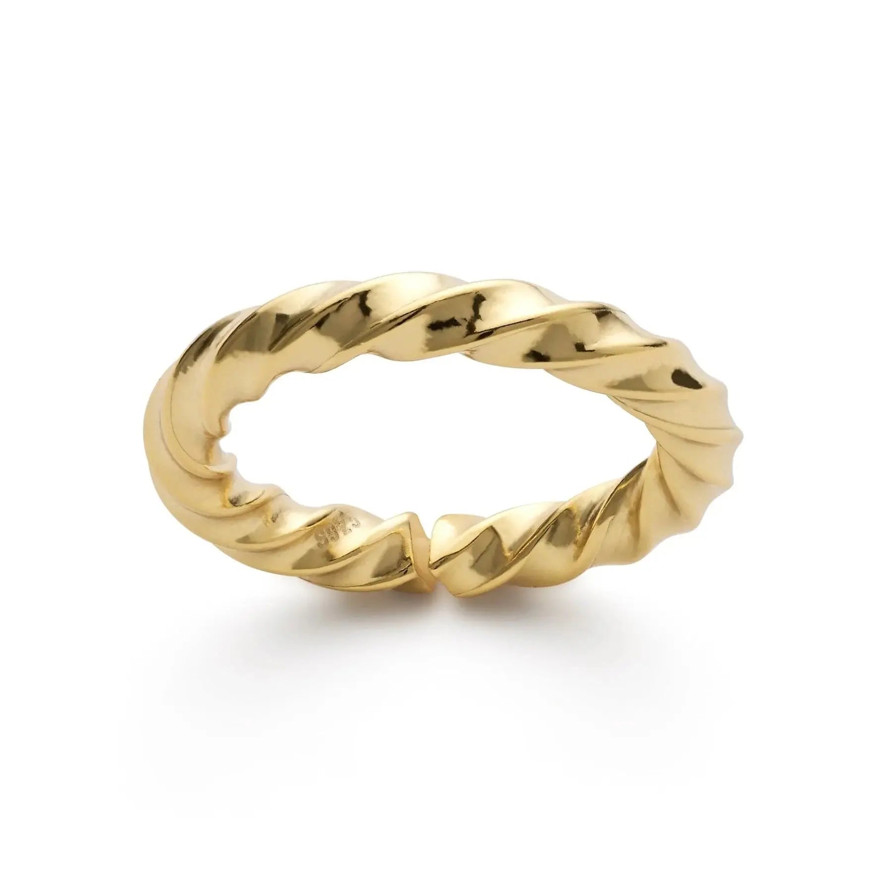 Elk & Bloom 14K Gold Twist Band Ring Elk & Bloom