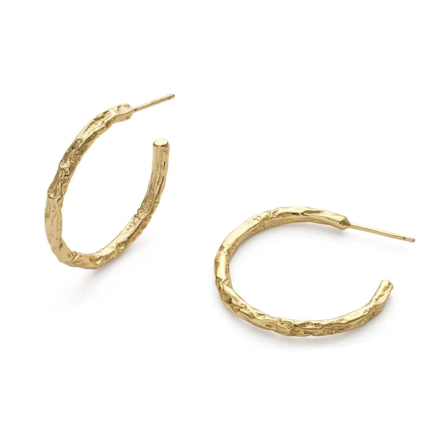 Elk & Bloom 14K Medium Gold Thin Hoop Earrings Elk & Bloom