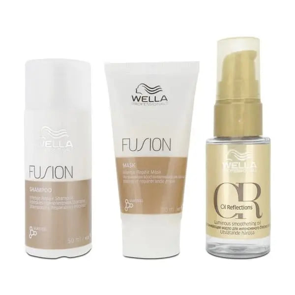 Wella The Haircare Set for Silky & Shiny Hair Shampoo 50ml, Mask 30ml + Oil 30ml Wella Professionals