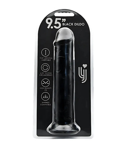 Loving Joy 9.5 Inch Suction Cup Dildo Black Loving Joy