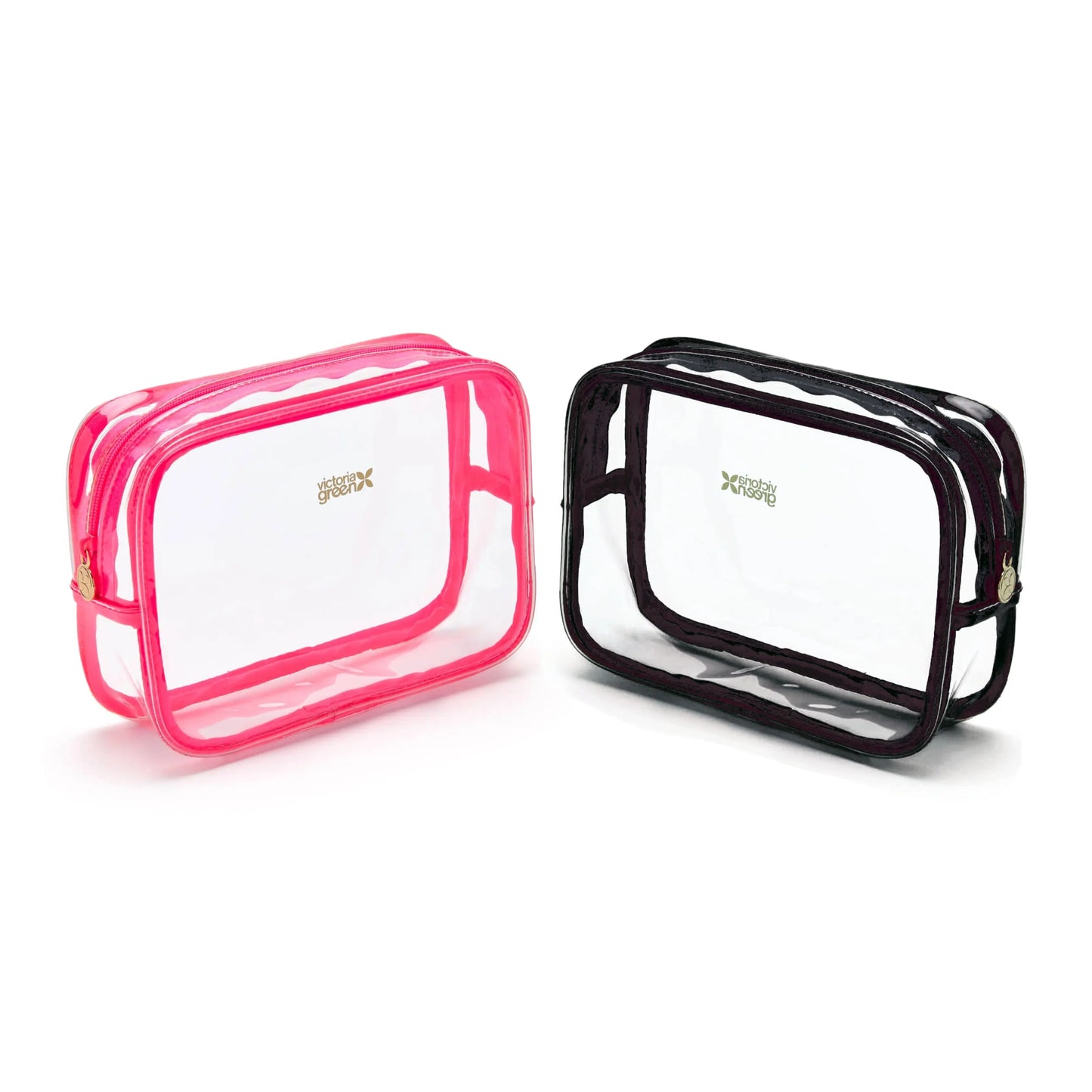 Victoria Green Small Clear Beauty Kit Case set of 2 Victoria Green
