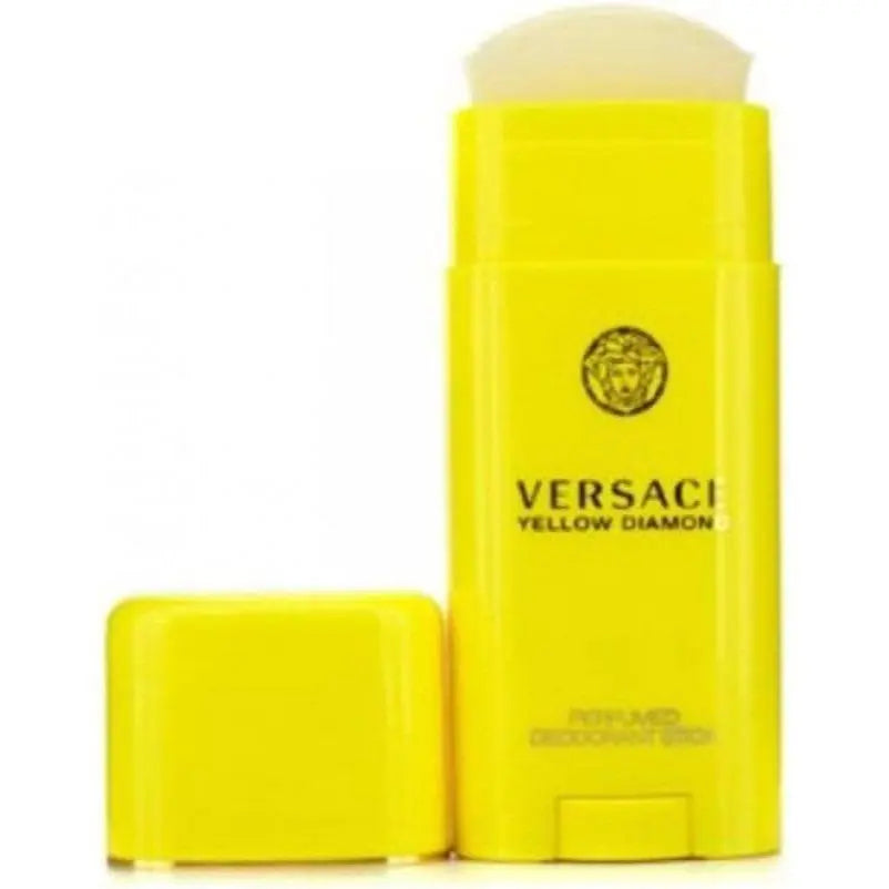 Versace Bright Crystal Eau de Toilette Spray 30ml & Yellow Diamond Deodorant Stick 50ml Women's Luxury Fragrance Gift Set Floral Fresh Scented Daily Skincare Bundle Versace