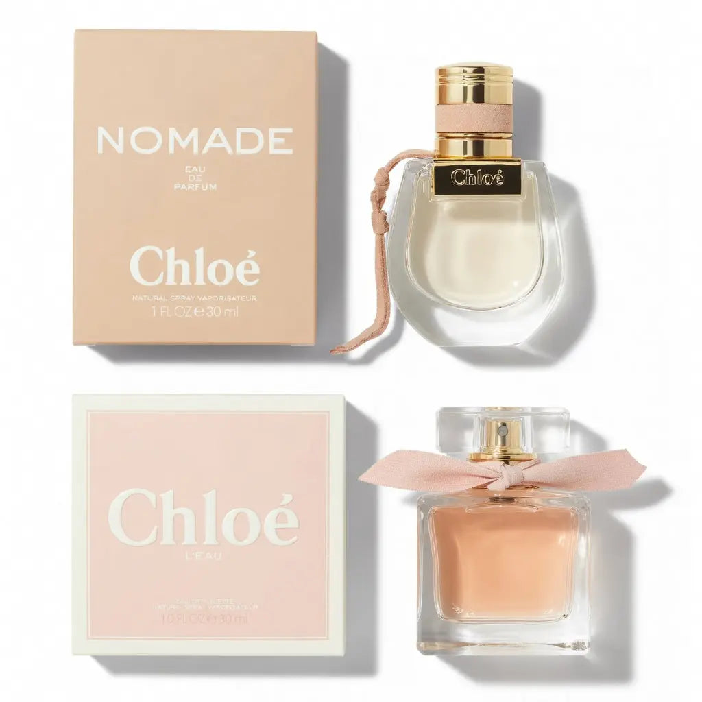 Chloe Perfume Set for Women – Nomade Eau de Parfum 30ml & Love Story Eau de Toilette 50ml – Luxury Chypre & Fresh Floral Fragrance Duo – Long Lasting Elegant Designer Perfumes – Gift Set for Women The Beauty Store