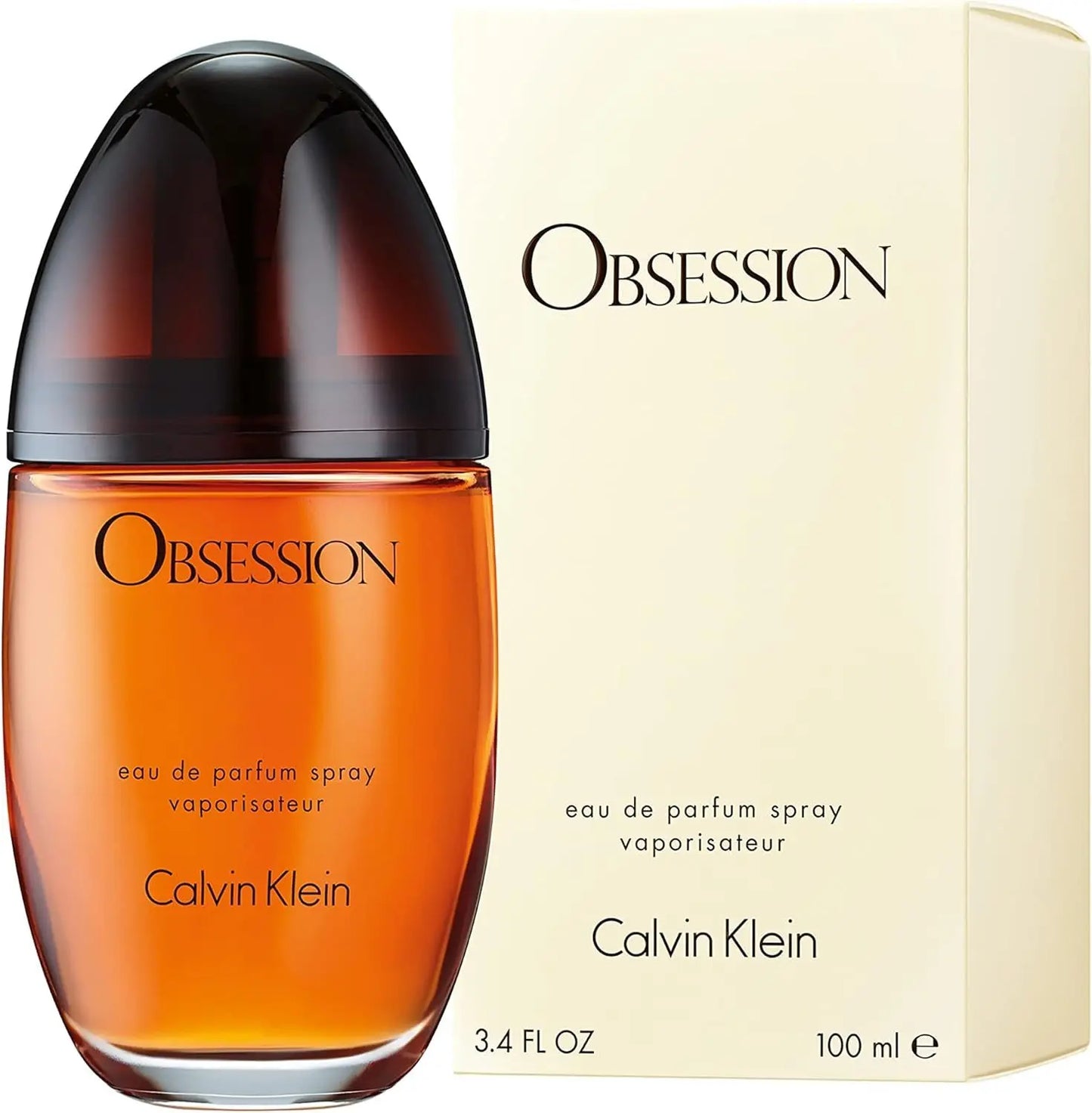 Calvin Klein Obsession Eau de Parfum Spray 100ml for Women Pack of 2 – Warm Spicy Amber Long Lasting Fragrance Set Calvin Klein