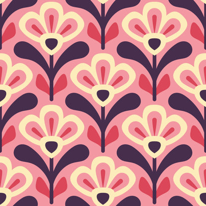 Pink Deco Lily Threefold Hanging Wash and Beauty Kit Case Set
