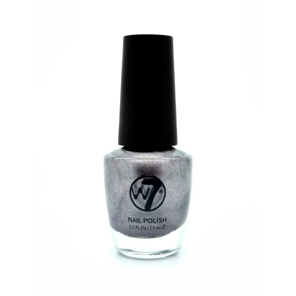 W7 Cosmetics Grey Nail Polish 15ml - Pewter W7 Cosmetics
