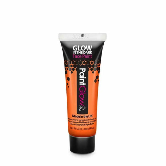 PaintGlow Pro Glow in the Dark Face Paint 12ml  - Orange PaintGlow