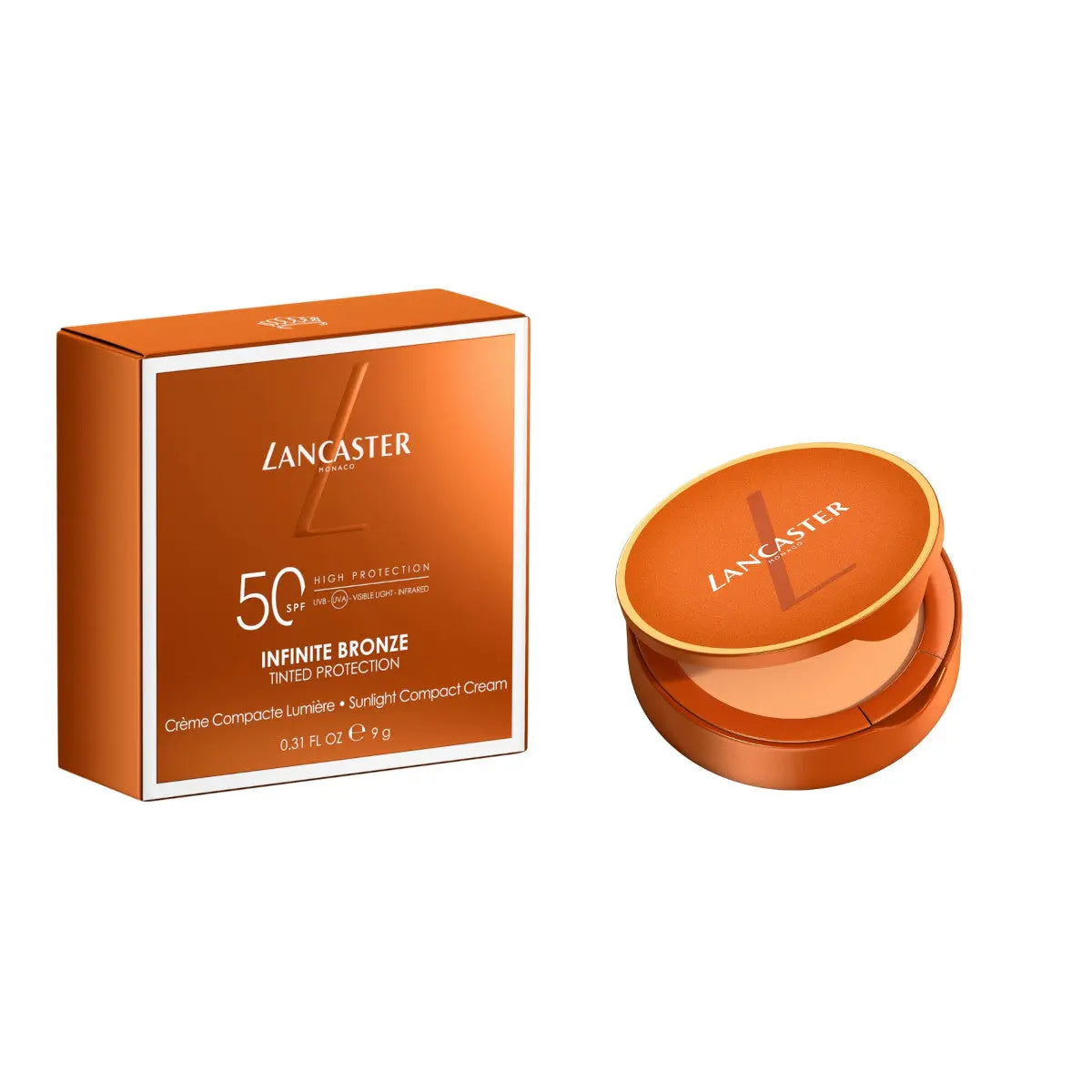 Lancaster Powder Foundation Infinite Bronze Sunlight Compact Cream Powder SPF 50 9g