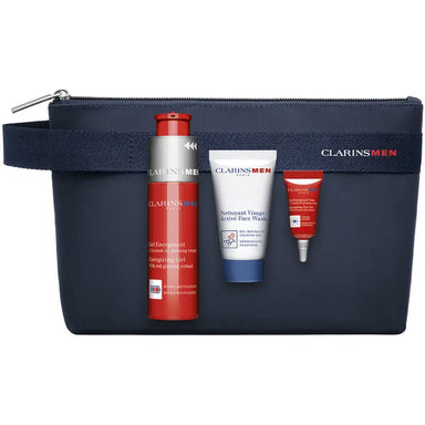 Clarins Men Energizing Essentials Set Gel 50ml, Face Wash 30ml and Eye Gel 3ml Clarins