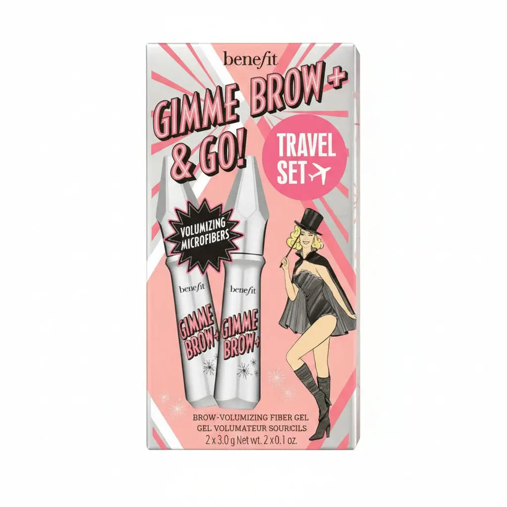 Benefit Gimme Brow+ & Go Travel Set 2 x Brow Volumizing Fiber Gel 3g benefit Cosmetics